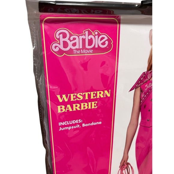Spirit Western Barbie the Movie Halloween Costume Youth Size Small 4-6 New - Picture 9 of 11